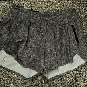 Gray lululemon athletic shorts